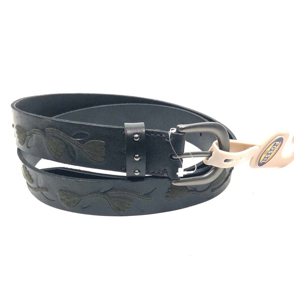 Fossil Accessories - {Fossil} Modern Floral Vine Belt